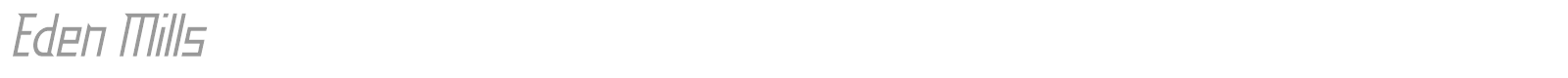 Eden Mills font preview